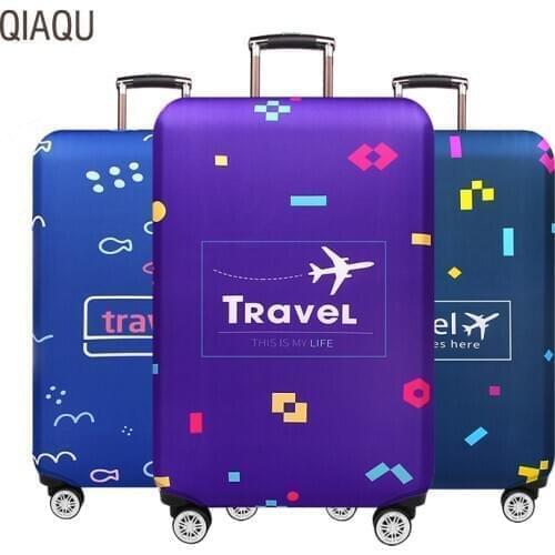Elastic Geometric element Luggage Protective Cover For 18-32 inch Trolley Suitcase Protect Dust Bag Case Travel Accessories