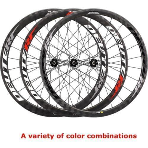 DEYTER carbon fiber road wheel set DT350 hub road bike wheels open tire vacuum tube tire Belgium sapim broken flat spokes