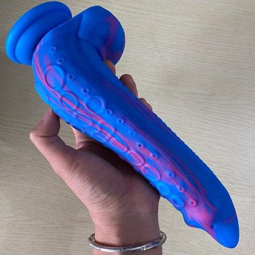Octopus Feet Dildo Silicone Fake Penis Huge Anal Plug Adult Sex Toys For Women Masturbator G-spot Stimulate Massage Anal Massage