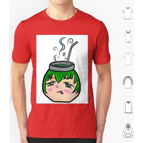 Kawaii Mate T Shirt Cotton Men Diy Print Loli Kawaii Anime Waifu Mate Herb Argentina Uruguay Cute Colorful Fun