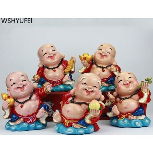 Creativity Resin Big Belly Maitreya Home Ornaments Study Desktop Piggy Bank Decoration Car Countertops Auspicious Decor Crafts