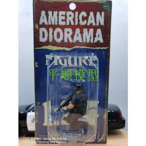 AMERUCAN DIORAMA AD dolls 1:24 The scene of the swat team Collection of die casting resin FIGURES model