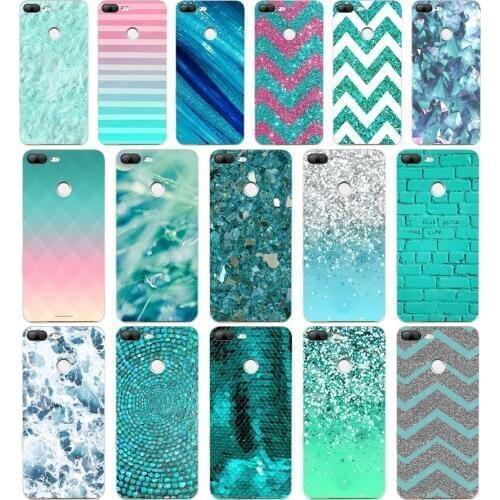 211H Fashion Aqua Silver Green Mint Soft Silicone Tpu Cover phone Case for huawei Honor 9 Lite 10 p 9 10 lite