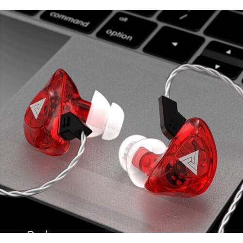 Earphone Headphone QKZ CK5 In Ear Earphone Stereo Race Sport Headset, 3.5mm (Red, Blue)
