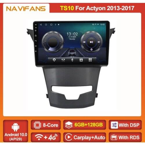 6G+128G DSP Carplay Android 11 For SsangYong Korando 3 Actyon 2 2013 - 2017 Car Radio Multimedia Video DVD Player Navigation GPS