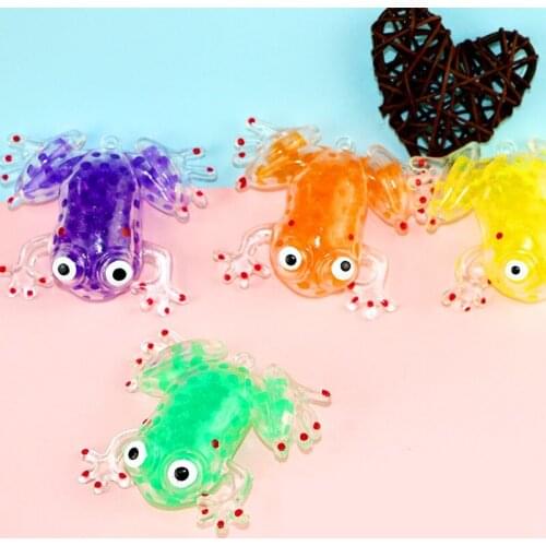 Hot Sale Newest Novelty Soft Frog Beads Games Adult Anti Stress Relief Kids Adult Hand Finger Educational Toy Christmas Gift