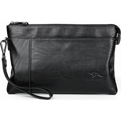 New Design Mens Day Clutch Soft Envelop Bag Big Capacity Handbag Messenger Bag Male Travel Bag iPad Case