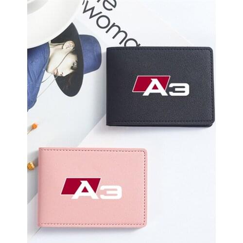 Auto Driver License Cover PU Leather Car Driving Documents Case Credit Card Holder For Audi A3 8p 8v 8l car styling