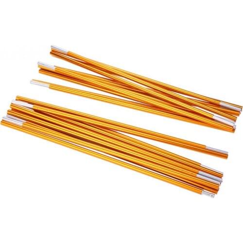 2pcs/lot 7.9mm Tent Poles Aluminum Alloy Camping Ten Rods Support Frame Bars Awning Tent Accessories for Outdoor Camping Hiking