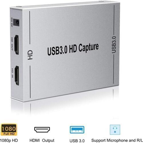 HDMI Video Capture Card Streaming OBS Board Capture USB 3.0 Cards Grabber Recorder Box for Switch PS4 Game Camera