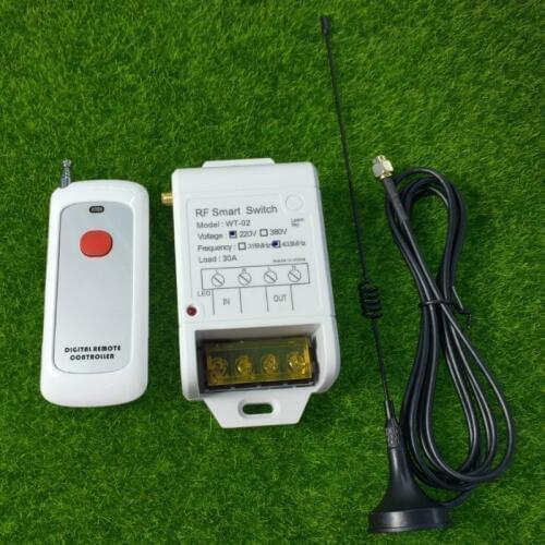 Remote Control Switch AC220V 1CH Lighting Switches Remote ON OFF Light Lamp SMD Power RemoteSwitch System + Sucker antenna