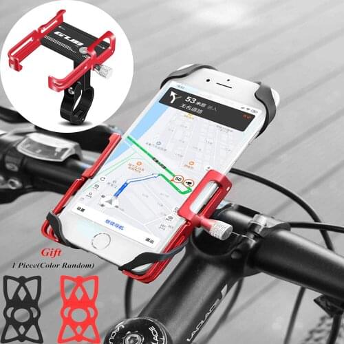 GUB Bike Accessories Plus 10 Aluminum Bicycle Phone Holder For 4-6.7 inch Smartphone Adjustable Bike Phone Stand Mount Bracket