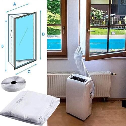Waterproof Window Air Lock Seal Plate 3M-5.6M Hot Air Stop Sealing Kit door and window sealing cloth air conditioner for home