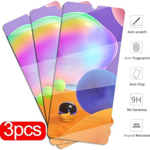 For samsung a31 Glass 3Pcs protective glass for samsung galaxy a31 a 31 2020 a315f sm-a315f/ds 6.4" screen protector phone Film