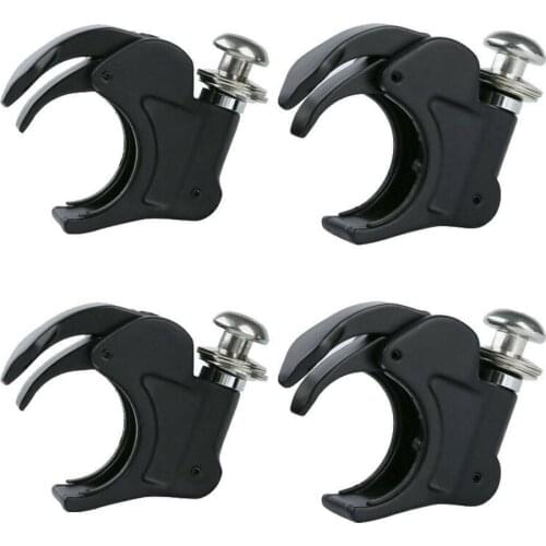 2 Pcs 41mm Black Windshield Clamps For Harley Dyna Wide Glide FXDWG 1993-2005