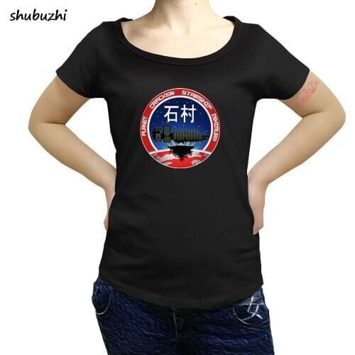 VINTAGE PLANET CRACKER STARSHIP ISHIMURA LOGO fashion casual women T-Shirt Gamer Dead Space fashion casual women T-Shirt sbz3275