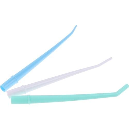 1 Bag/25Pcs Dental Disposable Elbow Saliva Ejector Suction Tube Surgical Aspirator New