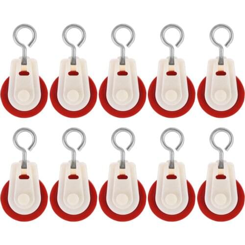 10Pcs Greenhouse Pulley Ventilation Outlet Pulley Traction Wire Rope Outlet Hanging Accessories for Agriculture Farm