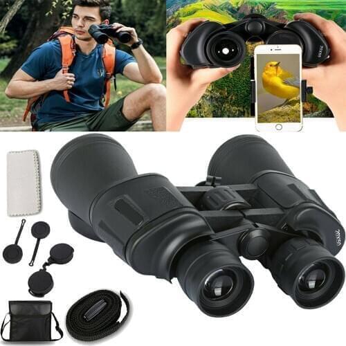 20x50 HD Powerful Binoculars 1000M Long Range Folding Mini Telescope Optics for Hunting Sports Outdoor Camping Travel Binocular