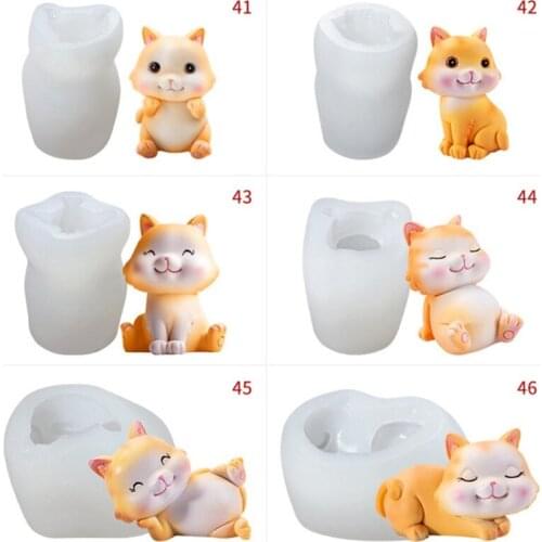 3D Resin Molds DIY Animal Mould Craft Making Mold Tools Suitable for Soap Candle Chocolate Cake Topper Decorations