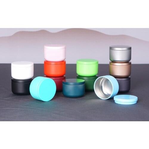 4 Colors Portable Tea Cans Thick Iron Herb Stash Sealed Cans Smell Proof Container Spice Storage Organizer Box Kitchen Gadgets