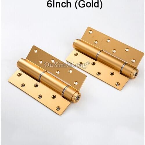 Brand New 2PCS Space Aluminium Hydraulic Buffer Invisible Door Hinges Auto Self-closing Door Hinges/Door Stops/Door Closer
