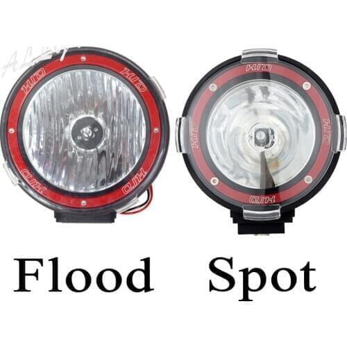 Car One Pair 2x7 Inch 55W 12V DRIVING LIGHTS SPOT Flood 4x4 OFFROAD 4WD UTE WORK New