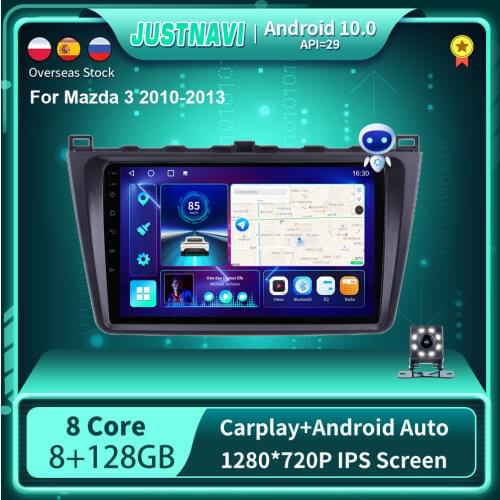 EKIY 4G WIFI Car Radio Player For Mazda 3 2010-2013 Auto GPS Stereo DSP OBD Carplay 6G 128G Android 10.0 No 2 din DVD Radio 9 in
