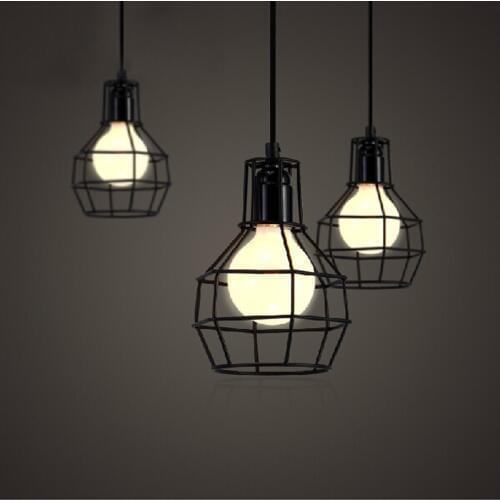 Free shipping American loft vintage lamp personality balcony wrought iron pendant lights + 100cm wire edison pendant lamp