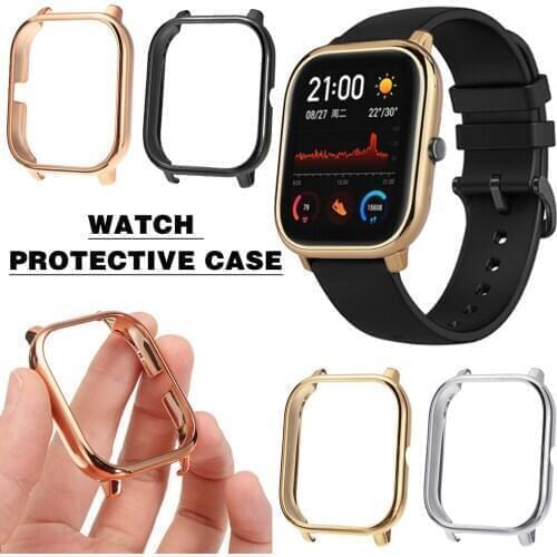 6 Colors Watch Case Frame Protective Cover For Huami Amazfit GTS Anti-scratch Accessories Electroplated PC Shell Watch Case