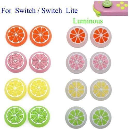 Animal Crossing Fruit Thumb Stick Grip Cap Joystick Cover For Nintendo Switch NS Lite Joy-Con Controller Nintend Thumbstick Case
