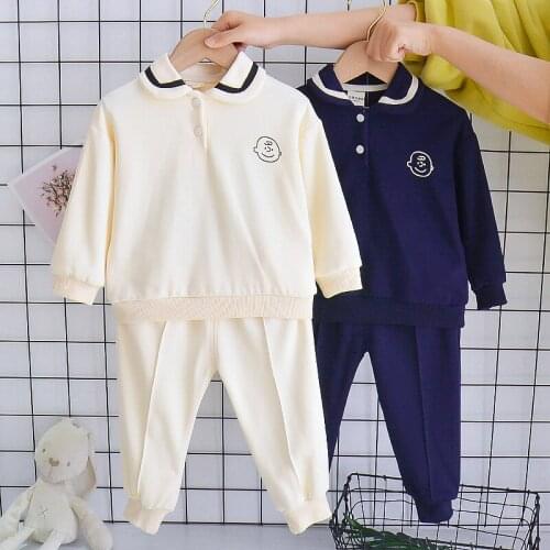 Childrens Clothes Autumn Boys Long-Sleeved 1 2 3 4 Years Baby Pullover Sweater+Pants 2 Pcs Sets Toddler Casual Sports Outfits