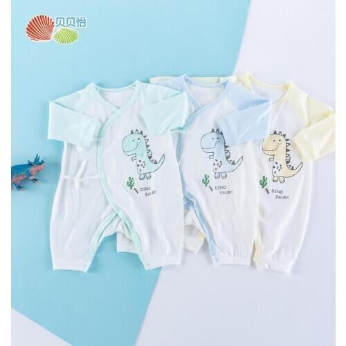 Bornbay Baby romper jumpsuit cartoon printed cotton comfortable breathable spring newborn jumpsuit baby jumpers