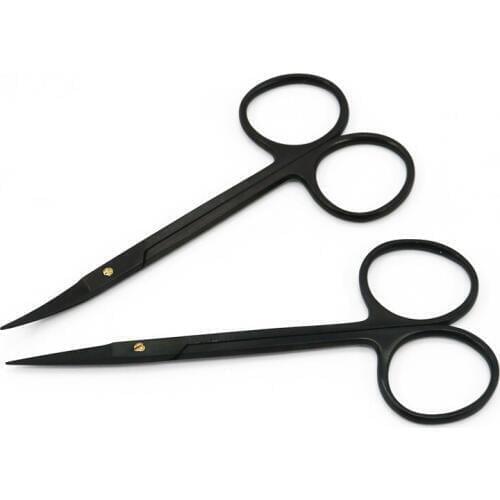 Double eyelid tool beauty scissors stainless steel surgical surgical scissors black handle ophthalmic scissors