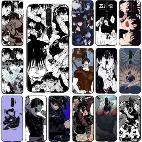 FHNBLJ Toji Fushiguro Jujutsu Kaisen Anime Phone Case for Vivo Y91C Y11 17 19 17 67 81 Oppo A9 2020 Realme c3