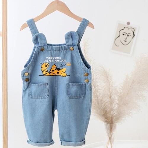 IENENS Kids Baby Clothes Clothes Jumper Boys Girls Dungarees Infant Playsuit Pants Denim Jeans Overalls Toddler Jumpsuits