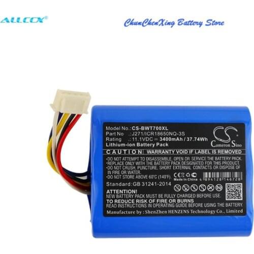 Cameron Sino 3400mAh Battery J271/ICR18650NQ-3S for Bowers & Wilkins T7