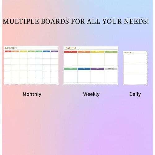 Creative Early Education Rewritable Magnetic Whiteboard Childrens Graffiti Message Calendar Notepad Whiteboard Sticker