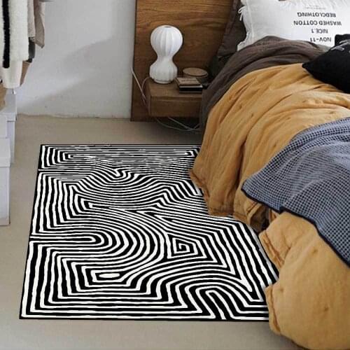 Creative Geometric Printed Carpets For Living Room Non-slip Area Rugs for Bathroom Modern Fashion Floor Carpet Door Mats