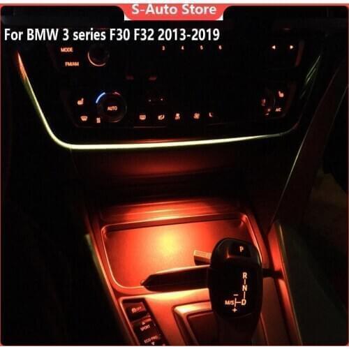 For BMW 3 series F30 F32 Ambient Light Interior Ashtray Atmosphere Decorative Lamp Central Control Armrest Box Lighting Adorn
