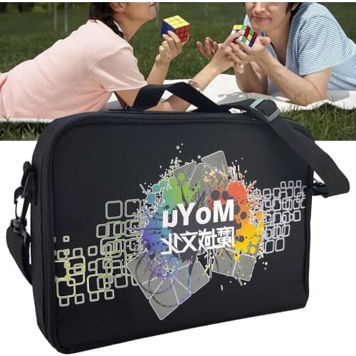 Portable Carrying Bag Storage Handbag Shoulder Bag Equipment Package for Puzzle Toys Black