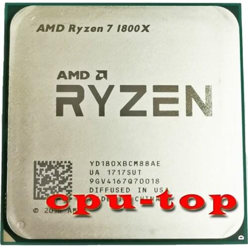 AMD Ryzen 7 1800X R7 1800X 3.6 GHz Eight-Core Sixteen-Thread CPU Processor L3=16M 95W YD180XBCM88AE Socket AM4