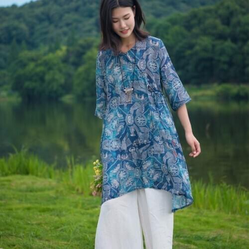 Блузки на пуговицах SCUWLINEN China At AliExpress