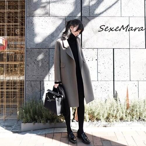 Женские черные пальто SexeMara China At AliExpress