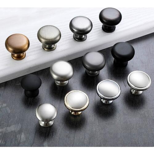 JD Modern Single Hole Mini Handles Matte Black Cabinet Handle Door Drawer Minimalist Button Furniture Wardrobe Door Knobs 641