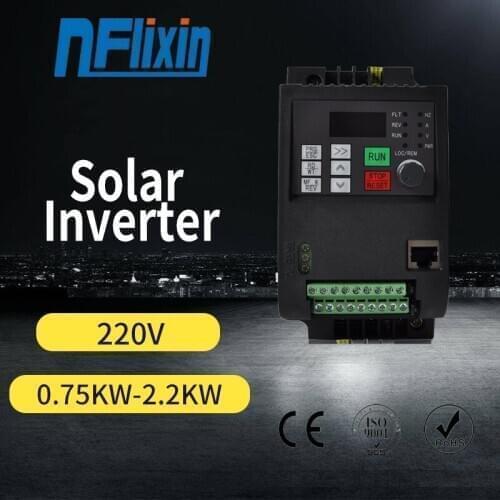 NF9100 Vector Control frequency converter DC 200V-400V to Three-phase 220V solar pump inverter with MPPT control