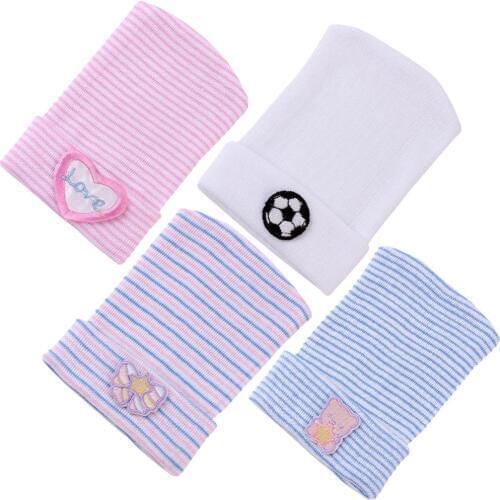 1PCS Infant Hat Knitting Wool Children Cute Embroidery Lovely Newborn Cap Suitable For Boys And Girls Between 0 And 6 Months