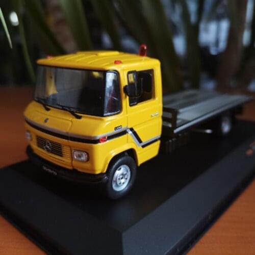 WELLY Diecast 1/43 Scale Mercedes-Benz L608D Truck Trailer Simulation Alloy Car Model Collectible Decoration Gift Toy Car
