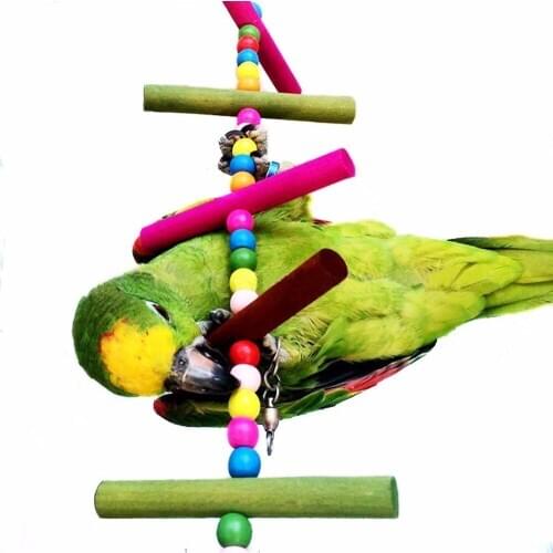 1 Pcs Bird Toys Pet Bird Parrot Parakeet Budgie Cockatiel Gaming Hammock Swing Toy Training Hanging Toy Chew Toys