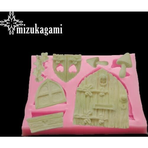 1pcs UV Resin Jewelry Liquid Silicone Mold Mushroom Chalet Resin Charms Molds For DIY Intersperse Decorate Making Jewelry